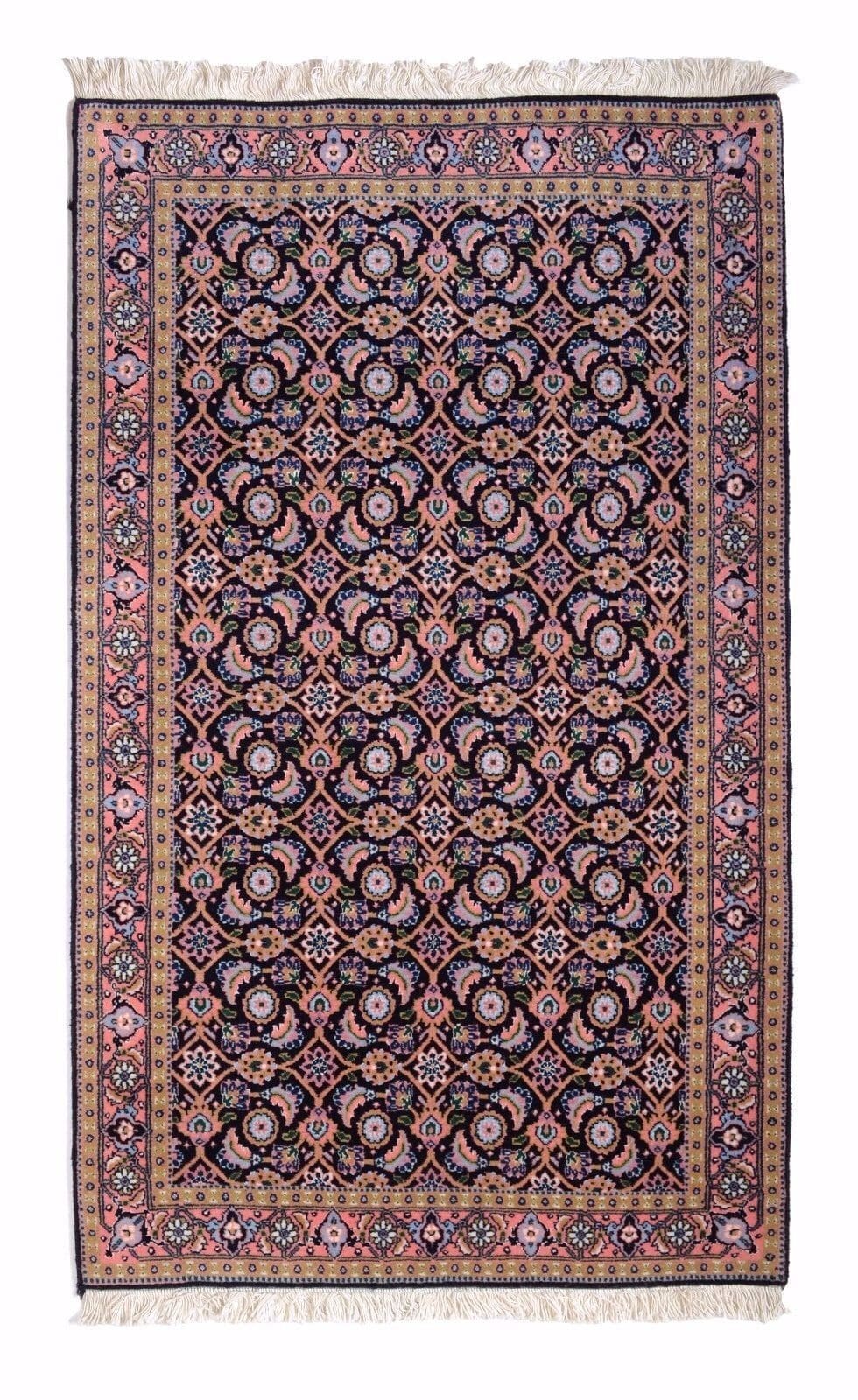 Tabriz 128x77 cm Perser Teppich, 500.000 Knoten, handgeknüpft