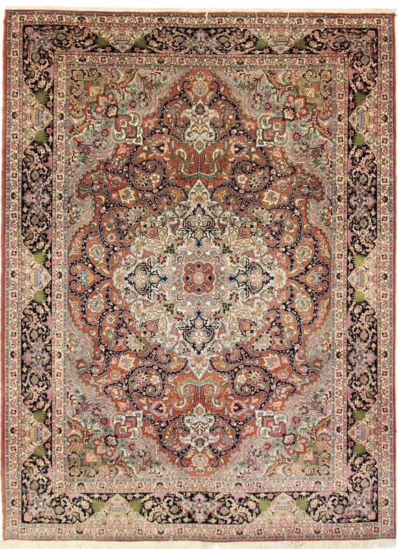 Tabriz 50 Mahi Teppich 359x251 cm – handgeknüpft, Perserteppich H1