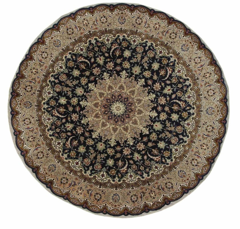 Tabriz 50 Raj Teppich 202x196 cm – handgeknüpft, Perserteppich