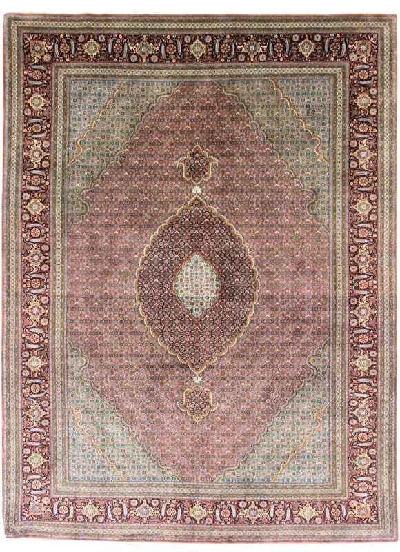 Tabriz 50 Raj Teppich 360x252 cm – Hochwertiger Perserteppich handgeknüpft