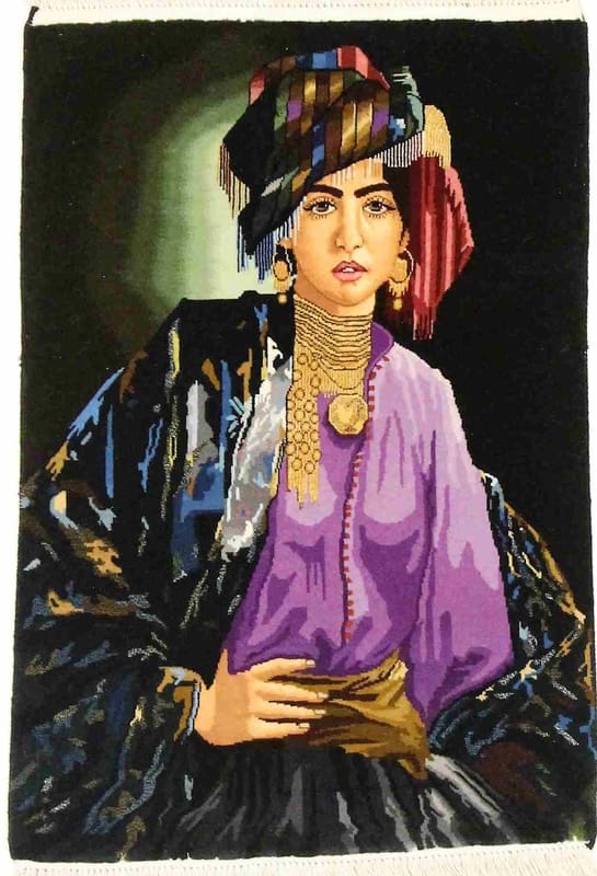 Tabriz 50 Raj Teppich 88x59 cm – Perserteppich handgeknüpft