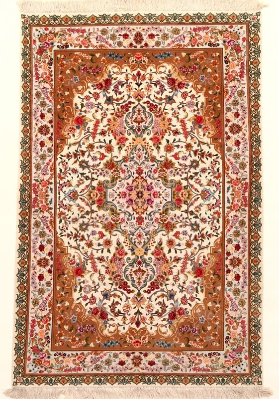 Tabriz 60 Raj 232x155 cm – Eleganter Perserteppich handgeknüpft