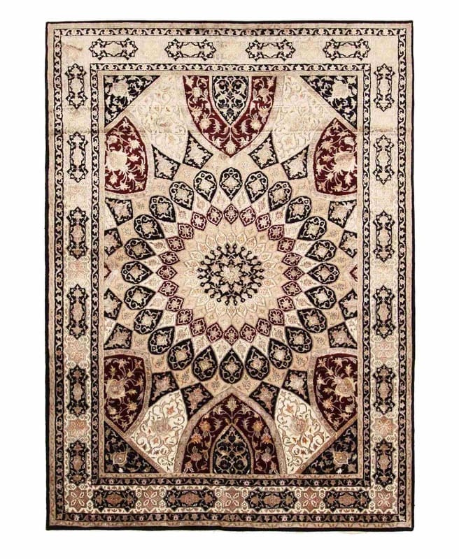 Tabriz Gumbad Teppich 270x179 cm, handgeknüpft, Perserteppich