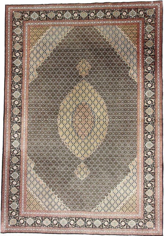 Tabriz Mahi 50 Raj Teppich 302x205 cm | Persian handgeknüpft