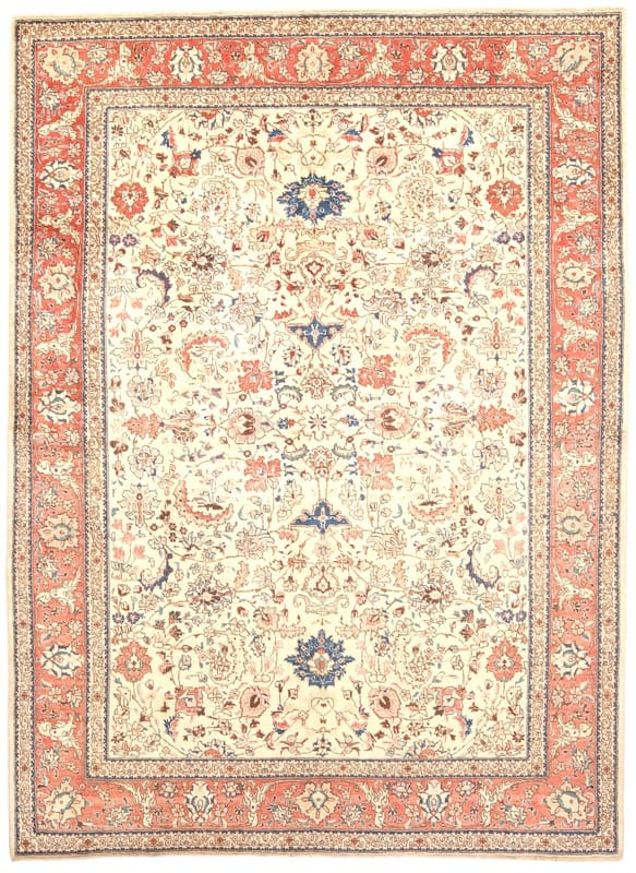 Tabriz Orientteppich 319x232 cm, handgeknüpft, florales Muster
