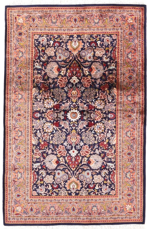 Tabriz Teppich 188x128 cm, handgeknüpft, Perserteppich