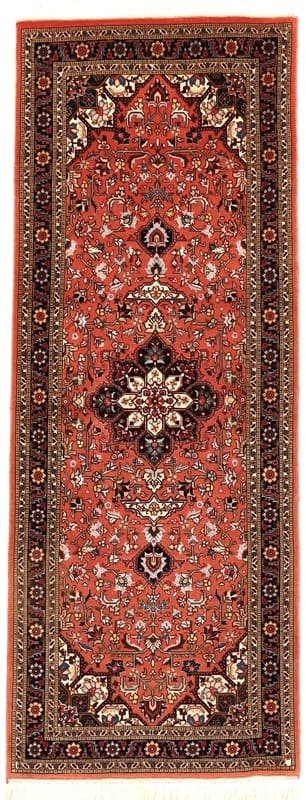 Tabriz Teppich 207x79 cm, 50 Raj, handgeknüpft, Perserteppich