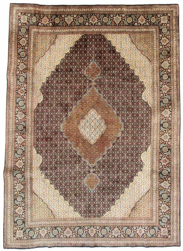 Tabriz Teppich 286x204 cm, 50 Raj, handgeknüpft, Perserteppich