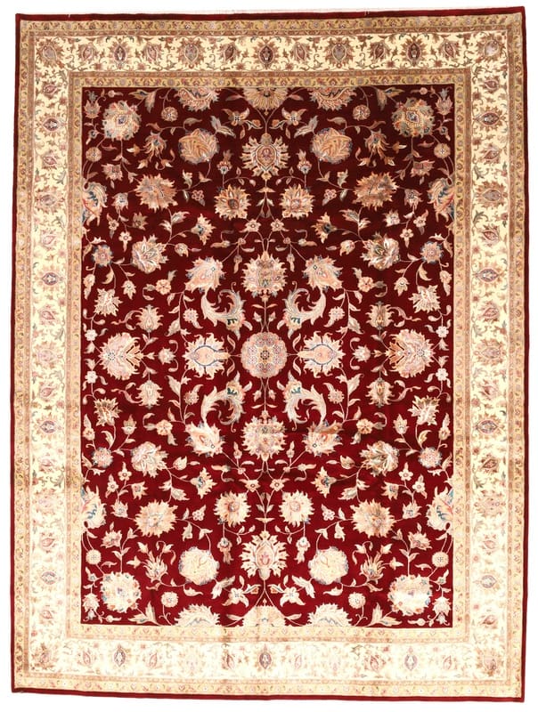 Tabriz Teppich 362x257 cm, 50 Raj, handgeknüpft, Perserteppich