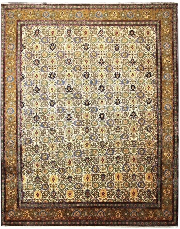 Tabriz Teppich 427x345 cm Perserteppich handgeknüpft