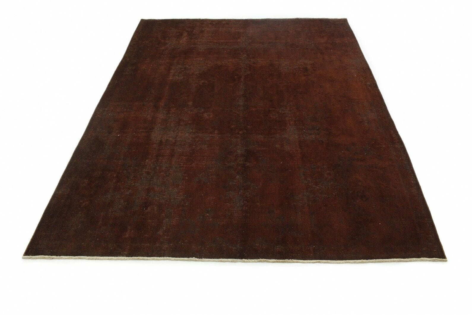 Vintage Orientteppich 314x229 cm Braun Rost, handgeknüpft