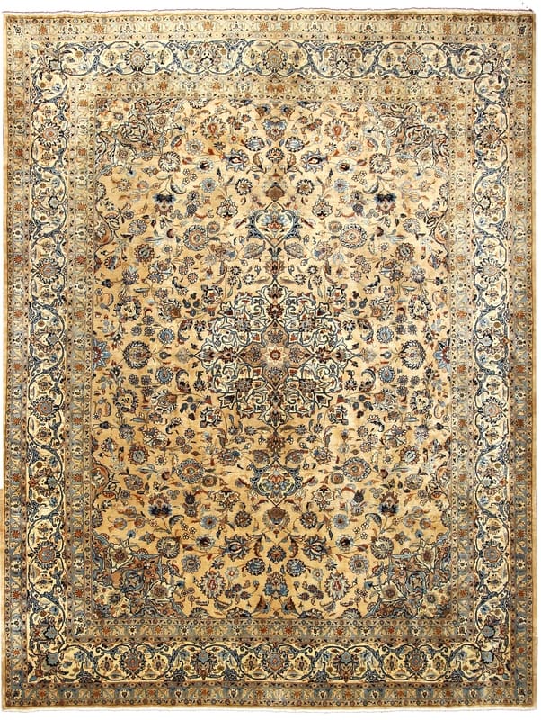 Vintage Orientteppich 395x306 cm - Handgeknüpft, einzigartig