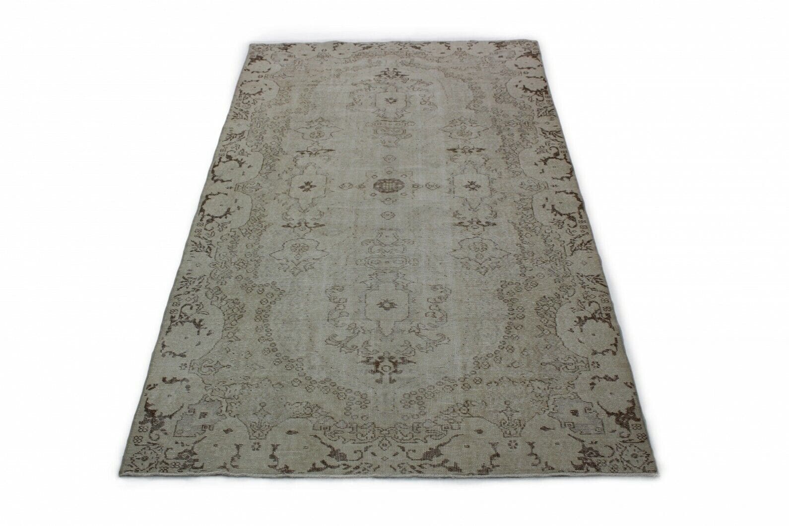 Vintage Orientteppich Beige 308x179 cm – Handgeknüpft Unikat