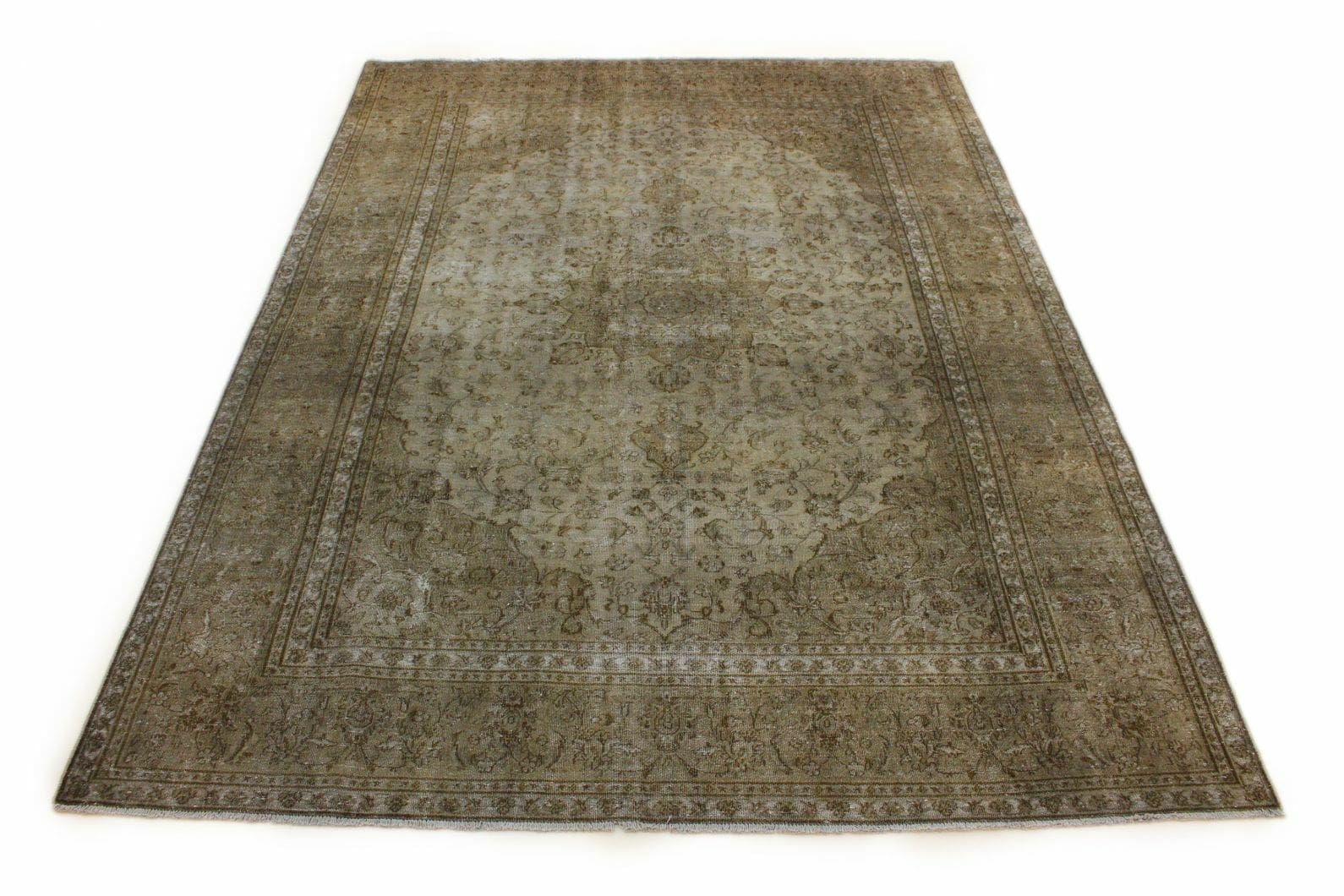 Vintage Orientteppich beige-sand 335x239cm, handgeknüpft