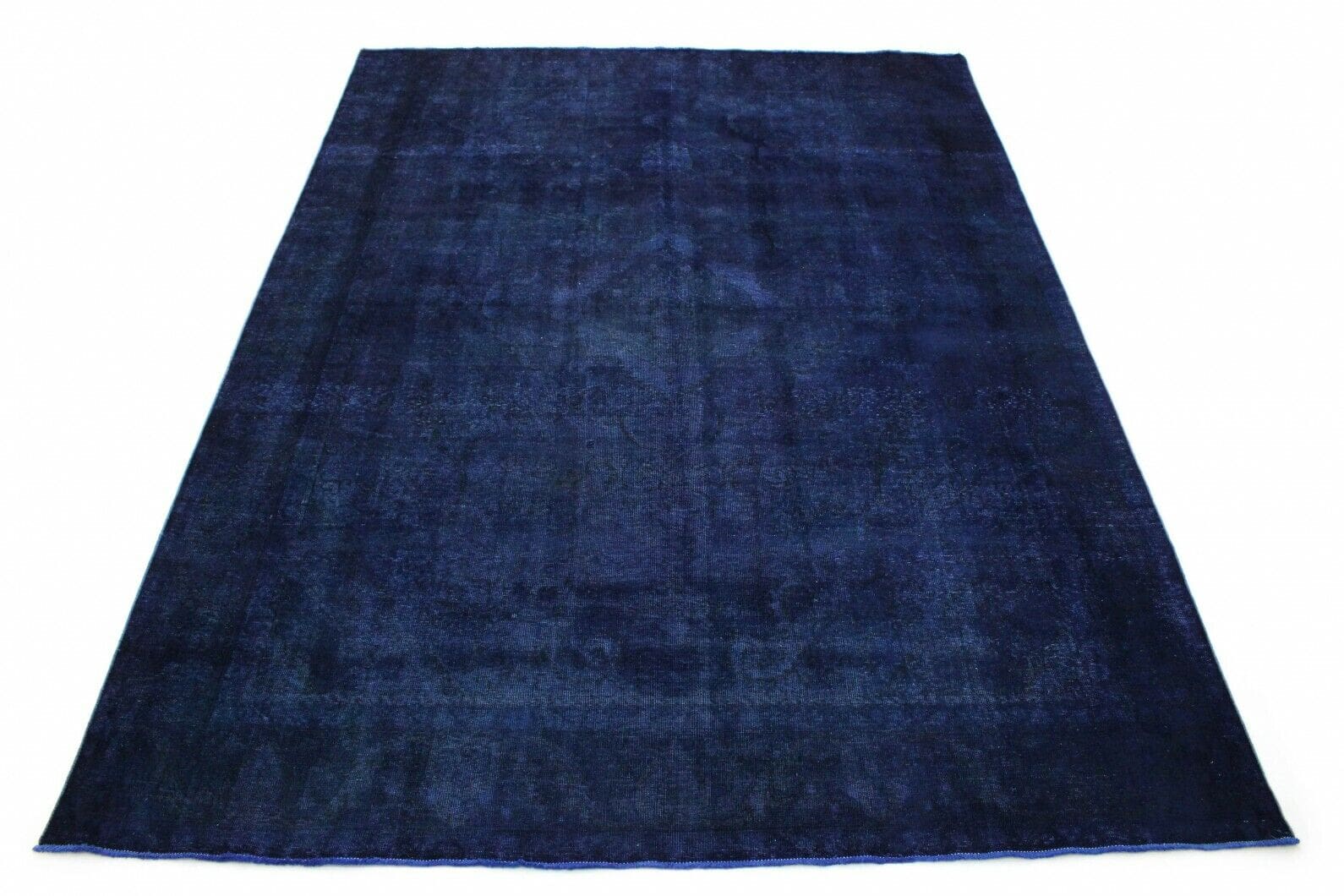 Vintage Orientteppich Blau 402x294 cm - Handgeknüpft, Designer