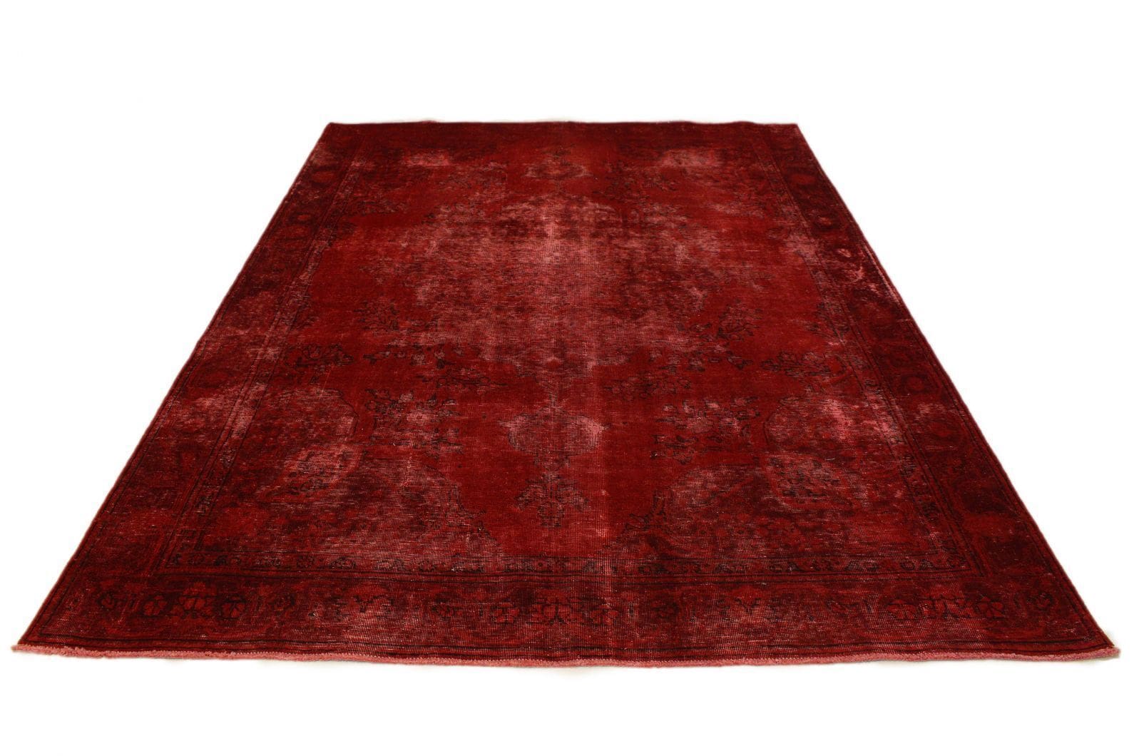 Vintage Orientteppich Rot 335x239cm | Handgeknüpft, einzigartig