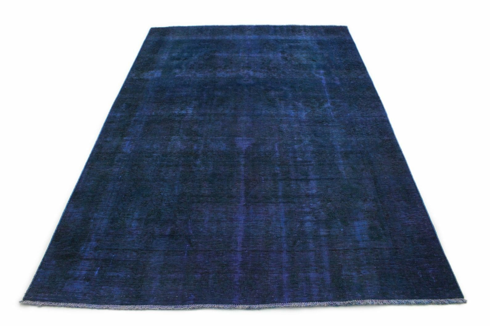 Vintage-Teppich Blau 288x191 cm, handgeknüpft, Orientteppich