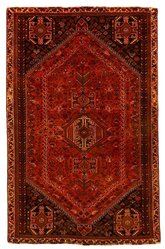 Wunderschöner Shiraz Teppich 256x165 cm, handgeknüpft, orientalisch