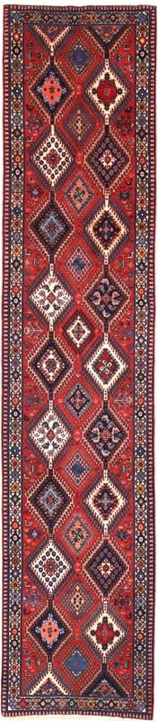 Yalameh Orientteppich 382x84 cm - Handgeknüpft aus Schurwolle