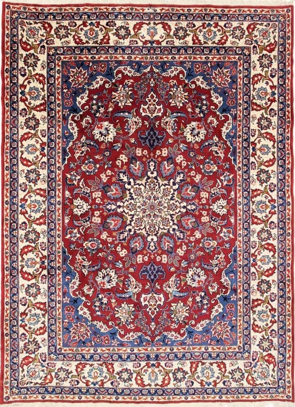 Yazd Teppich 361x255 cm - klassischer Perserteppich, handgeknüpft