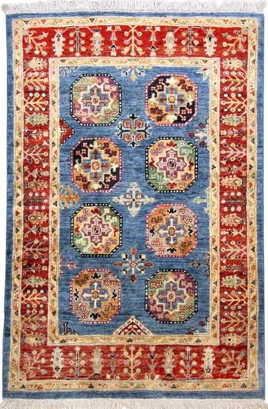 Ziegler Orientteppich 147x101 cm – Antiklook, Handgeknüpft