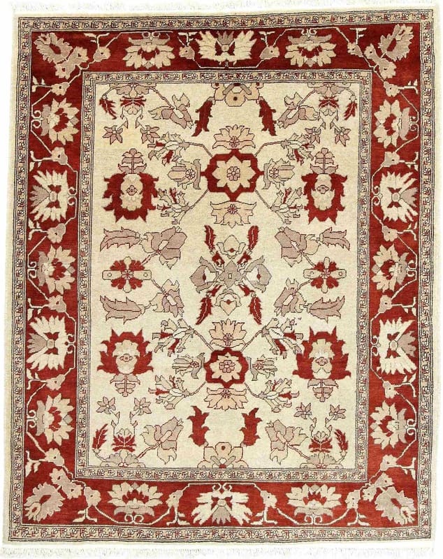 Ziegler Teppich 172x118 cm - Antik-Design, Handgeknüpft, Orientteppich