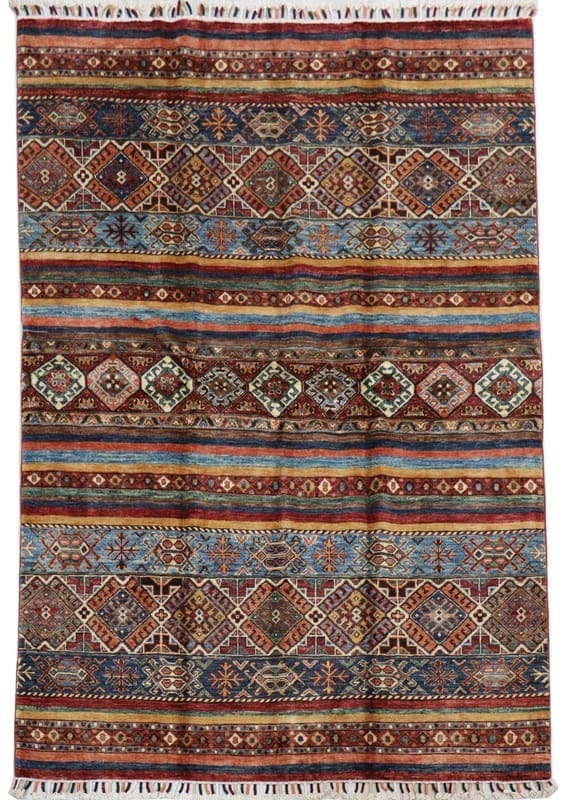 Ziegler Teppich 211x150 cm - Antiklook, traditionelle Motive, handgeknüpft