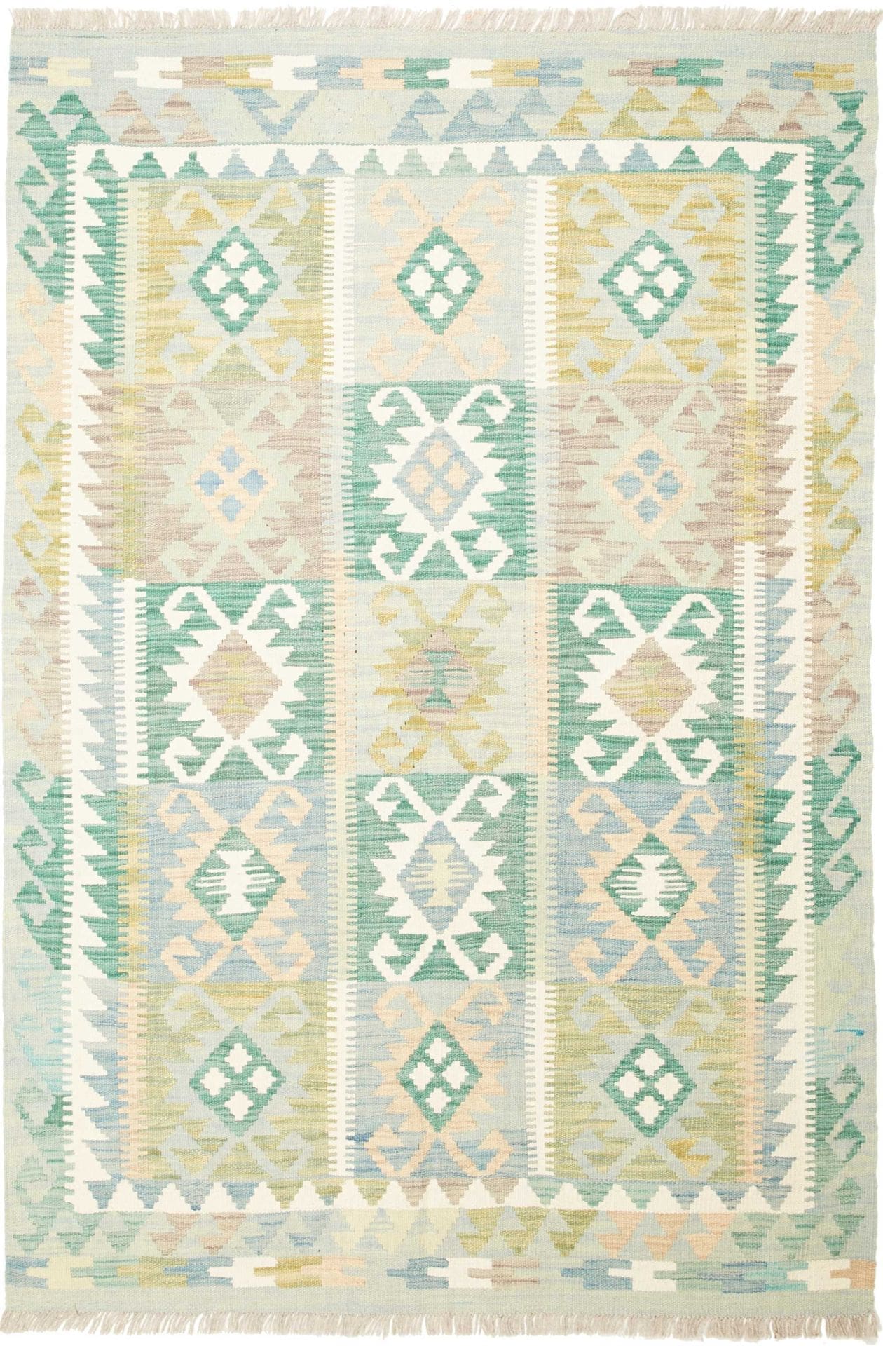 Afghanischer Kelim 123 x 180cm aus Schurwolle, handgewebt