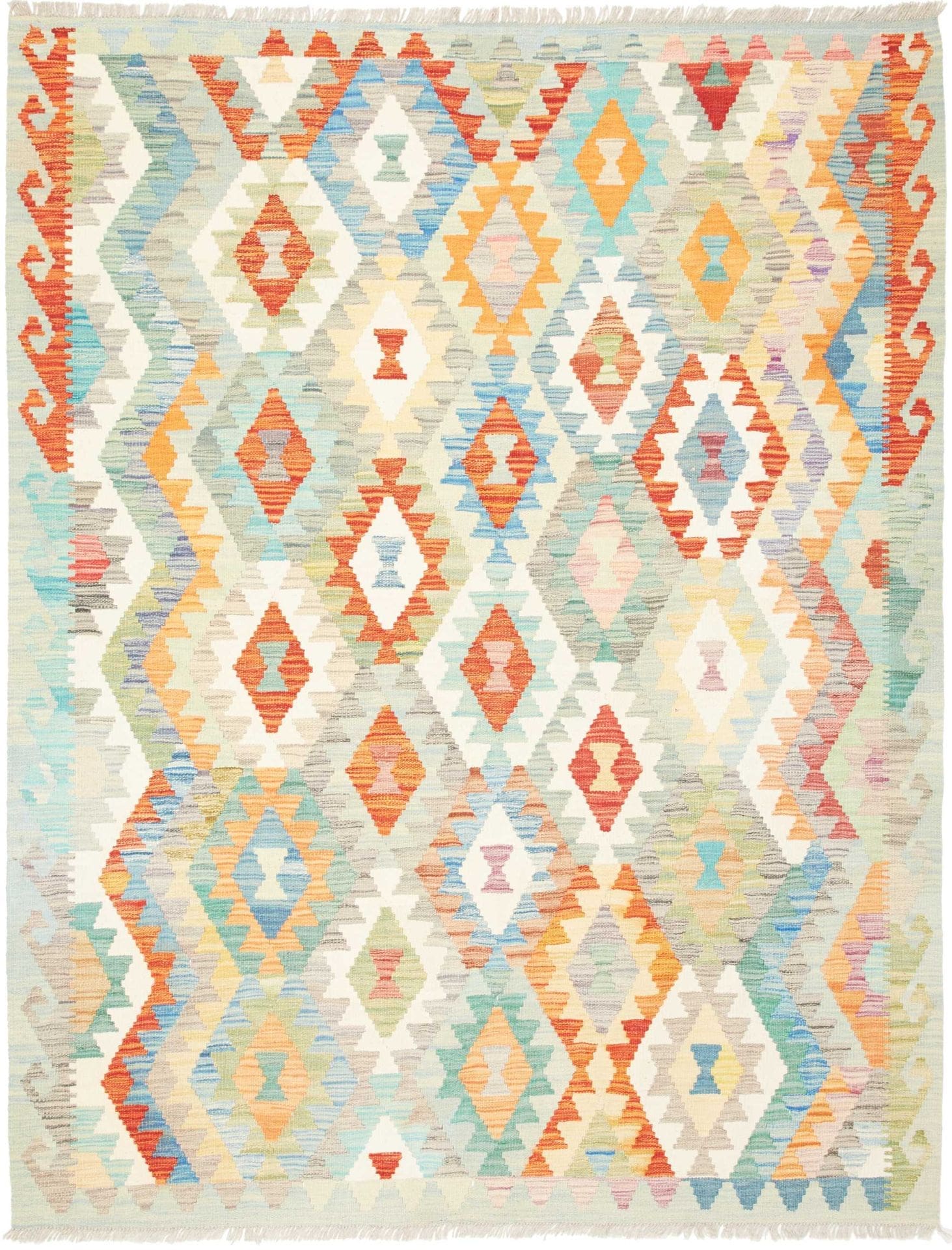 Afghanischer Kelim 162 x 203 cm | Schurwolle | handgewebt