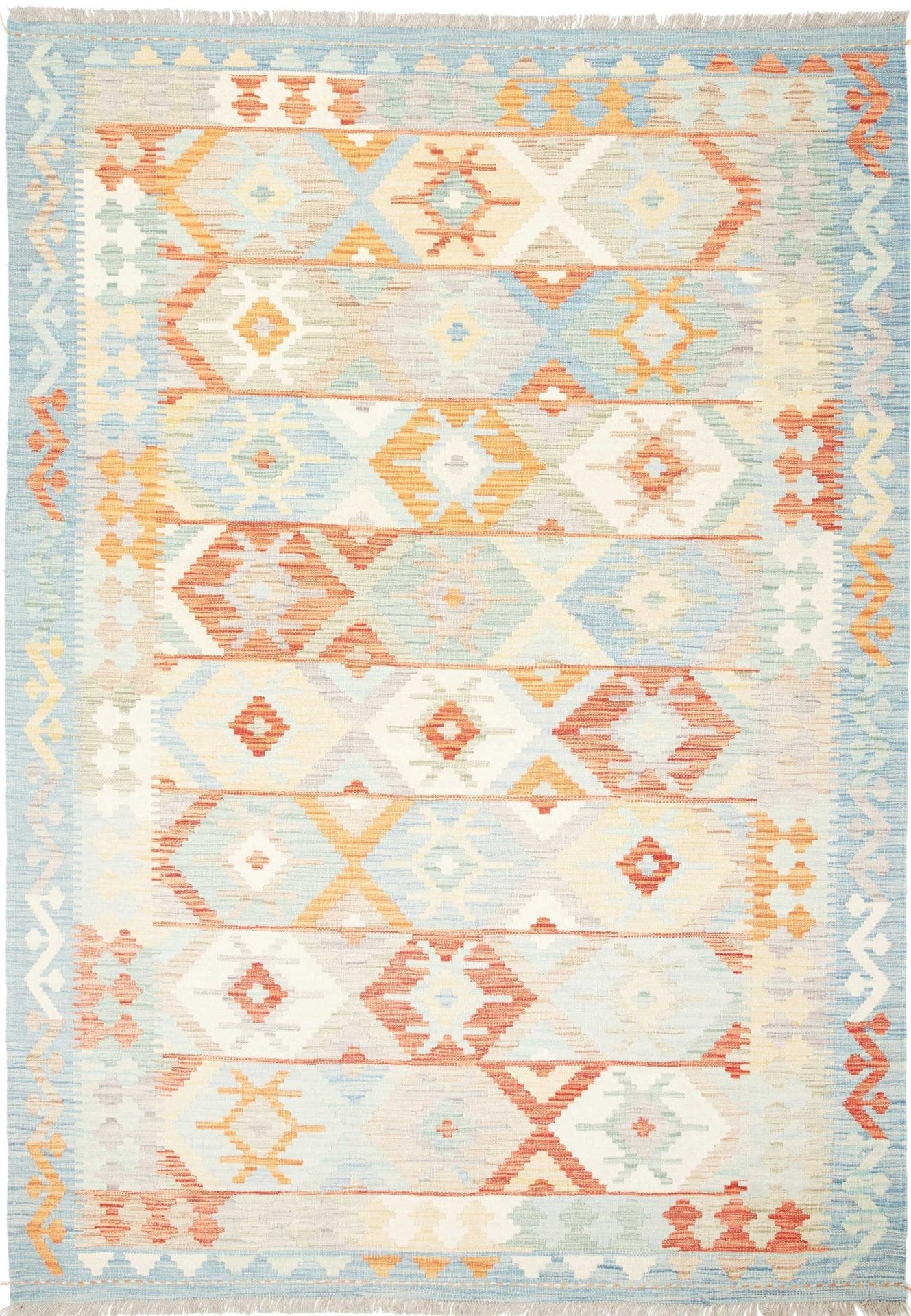 (Verkauft) Afghanischer Kelim 174 x 248cm, Schurwolle, handgewebt