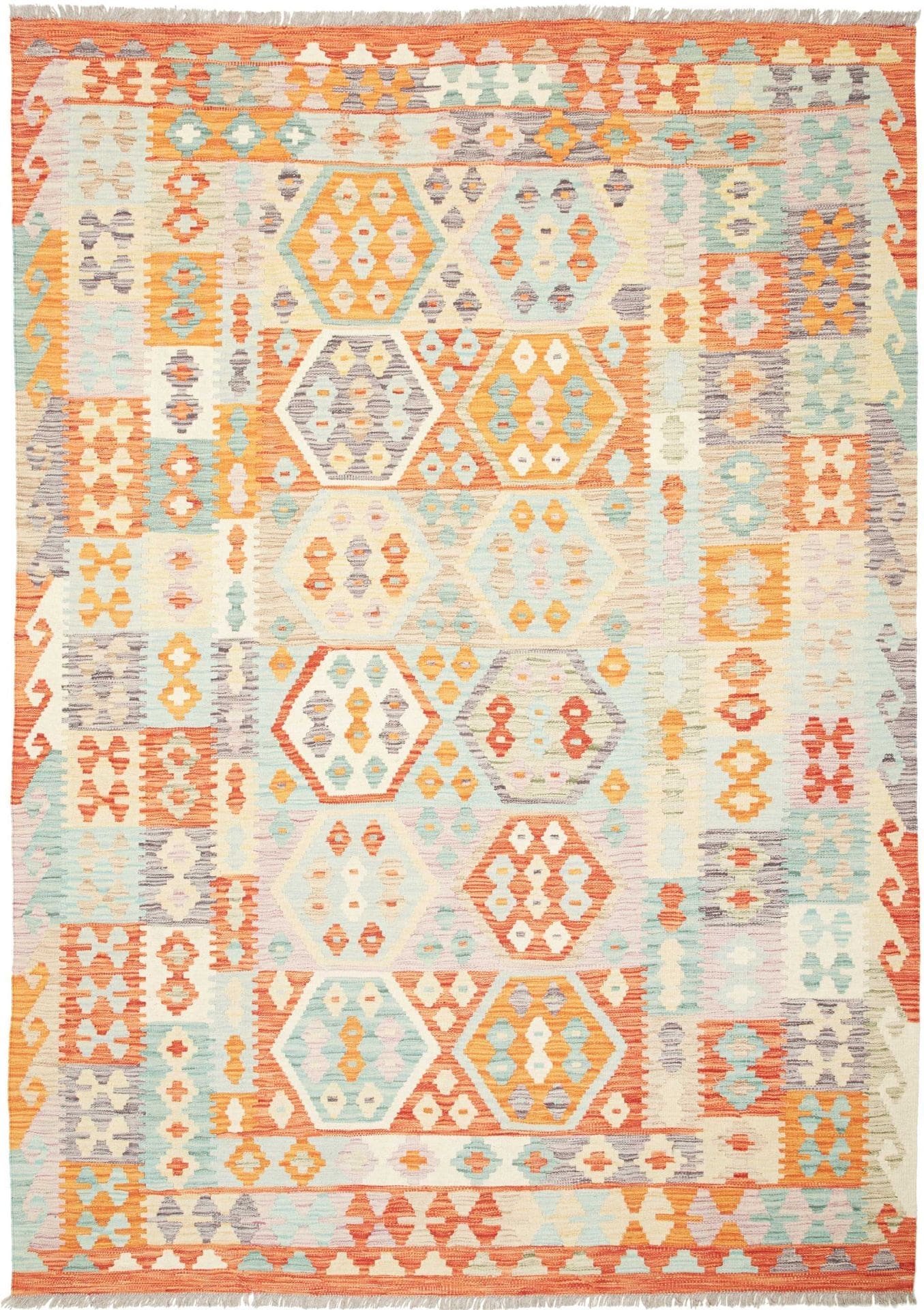 Afghanischer Kelim 178 x 245 cm | Schurwolle | handgewebt