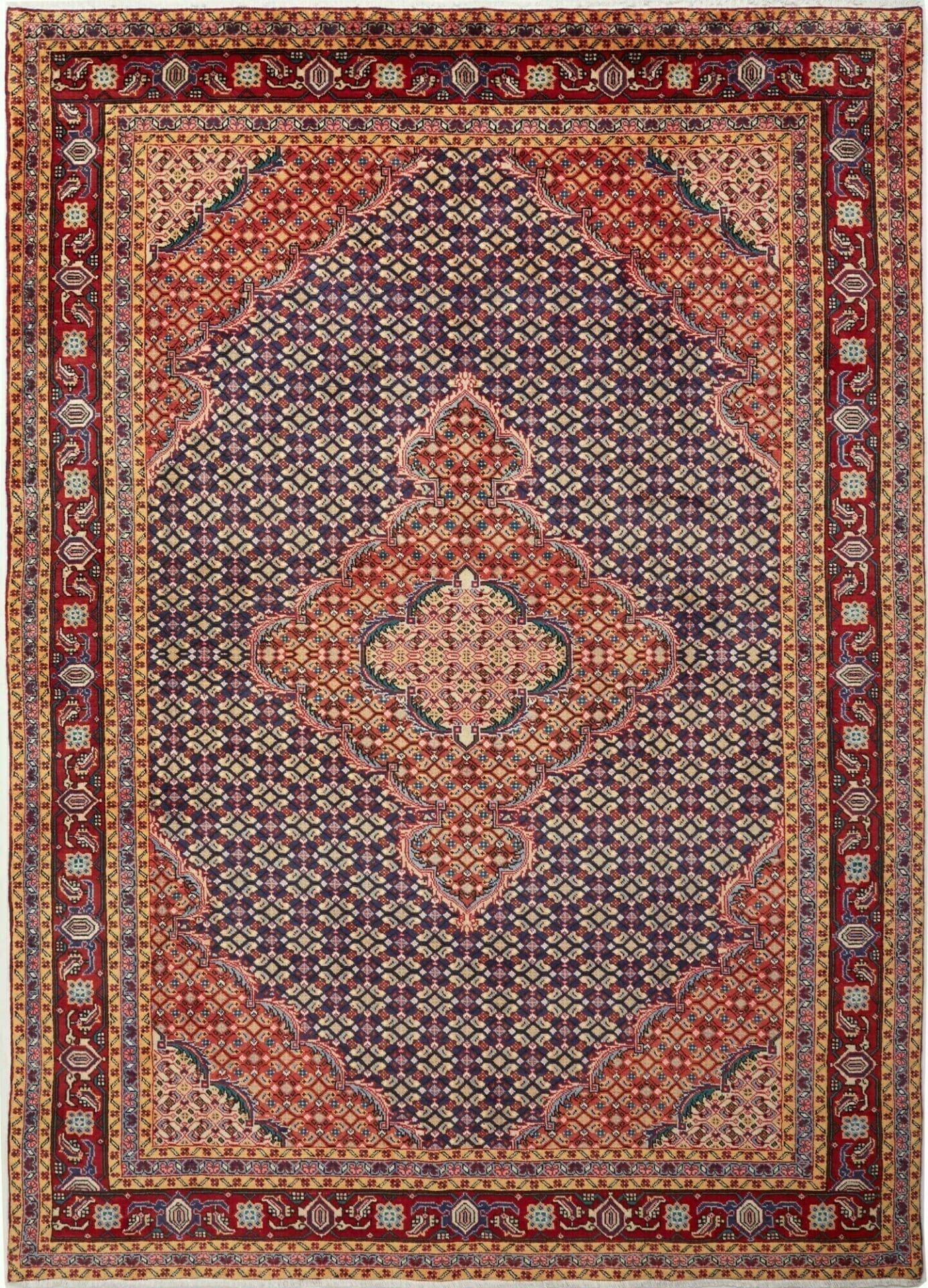 Ardebil Teppich 198 x 275cm, handgeknüpft, Schurwolle, orientalisch