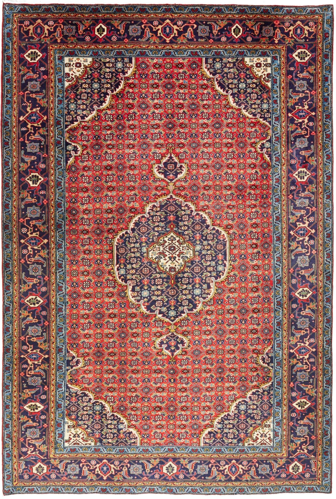 Ardebil Teppich 203 x 303cm, Handgeknüpft, Schurwolle, Perserteppich