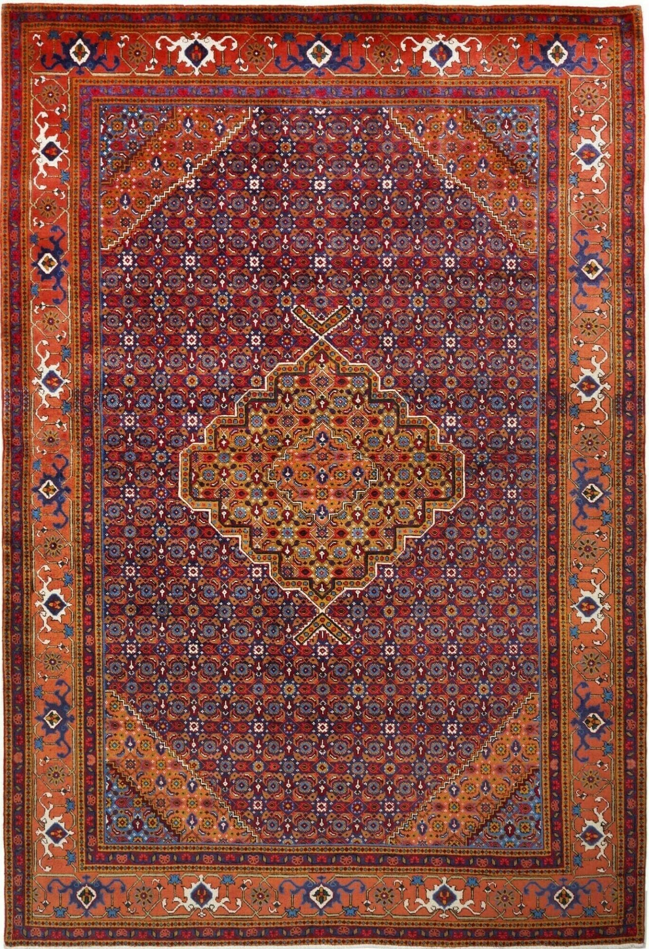 Ardebil Teppich 213 x 307cm - Handgeknüpft, hochwertige Schurwolle