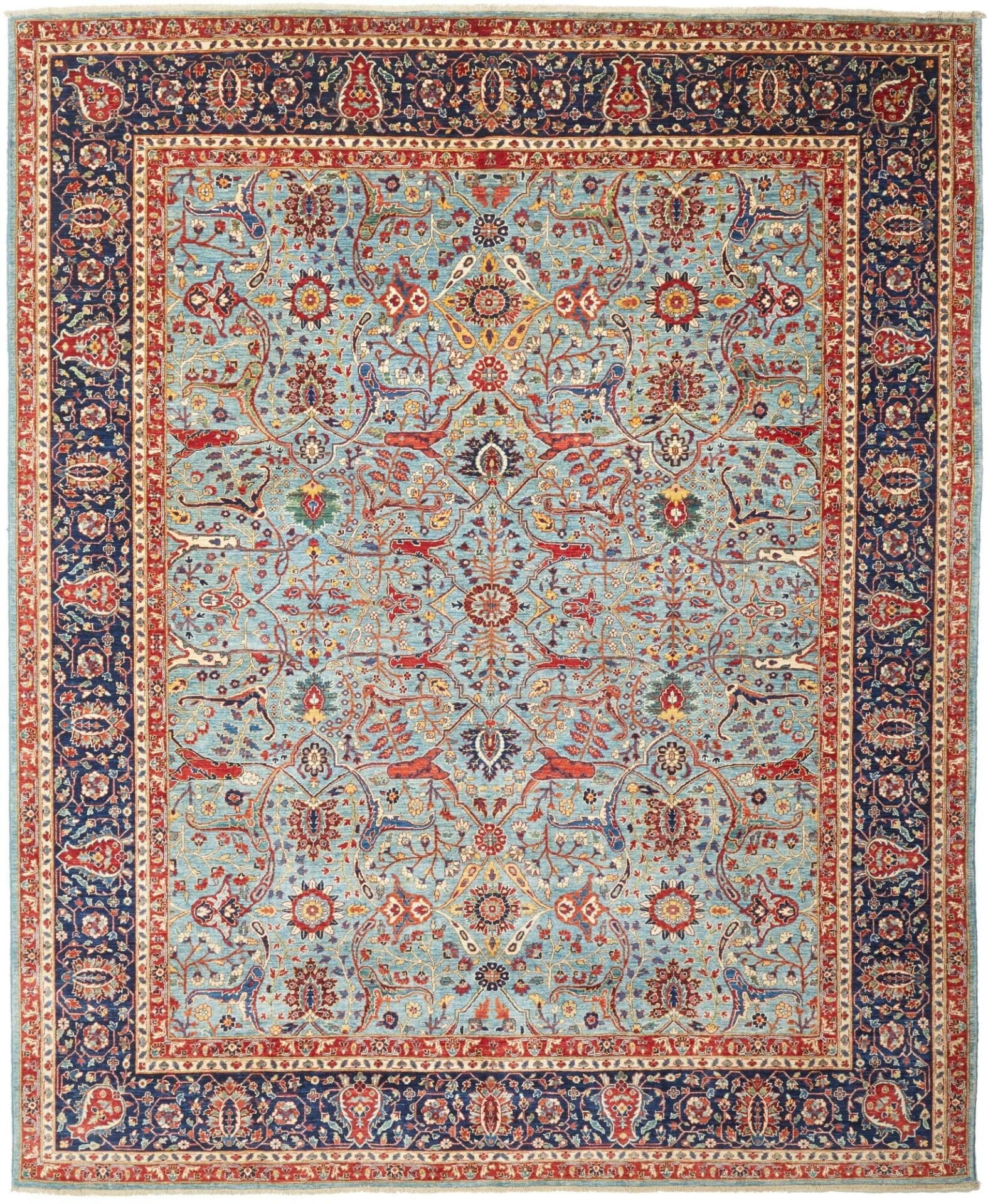 Ariana Orientteppich 245 x 297cm aus Schurwolle, handgeknüpft