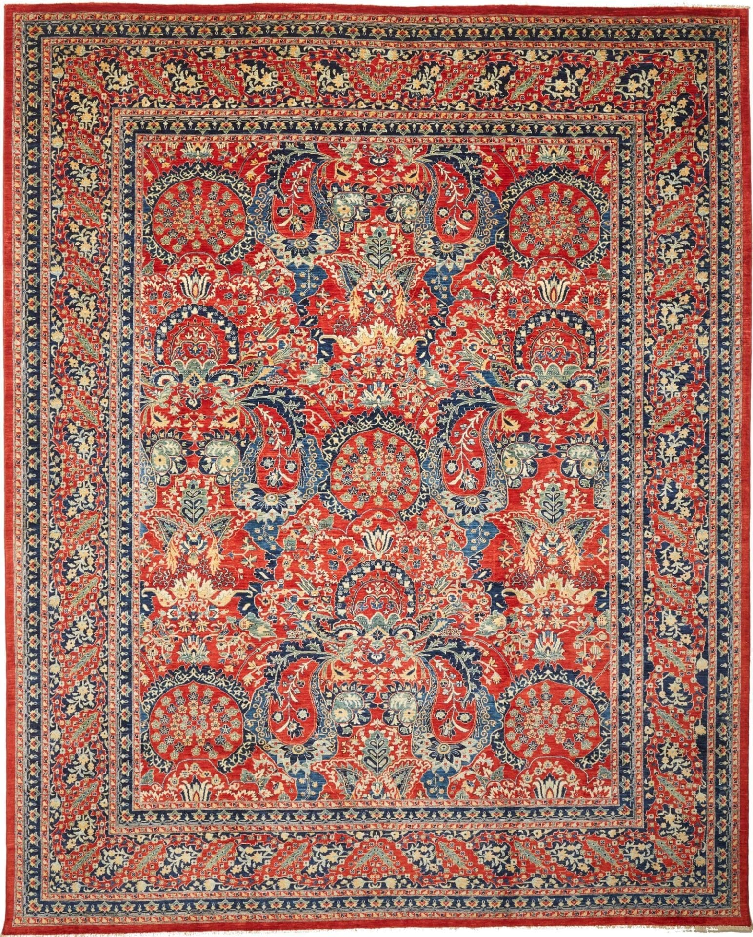 Ariana Orientteppich 278 x 347 cm aus Schurwolle, handgeknüpft