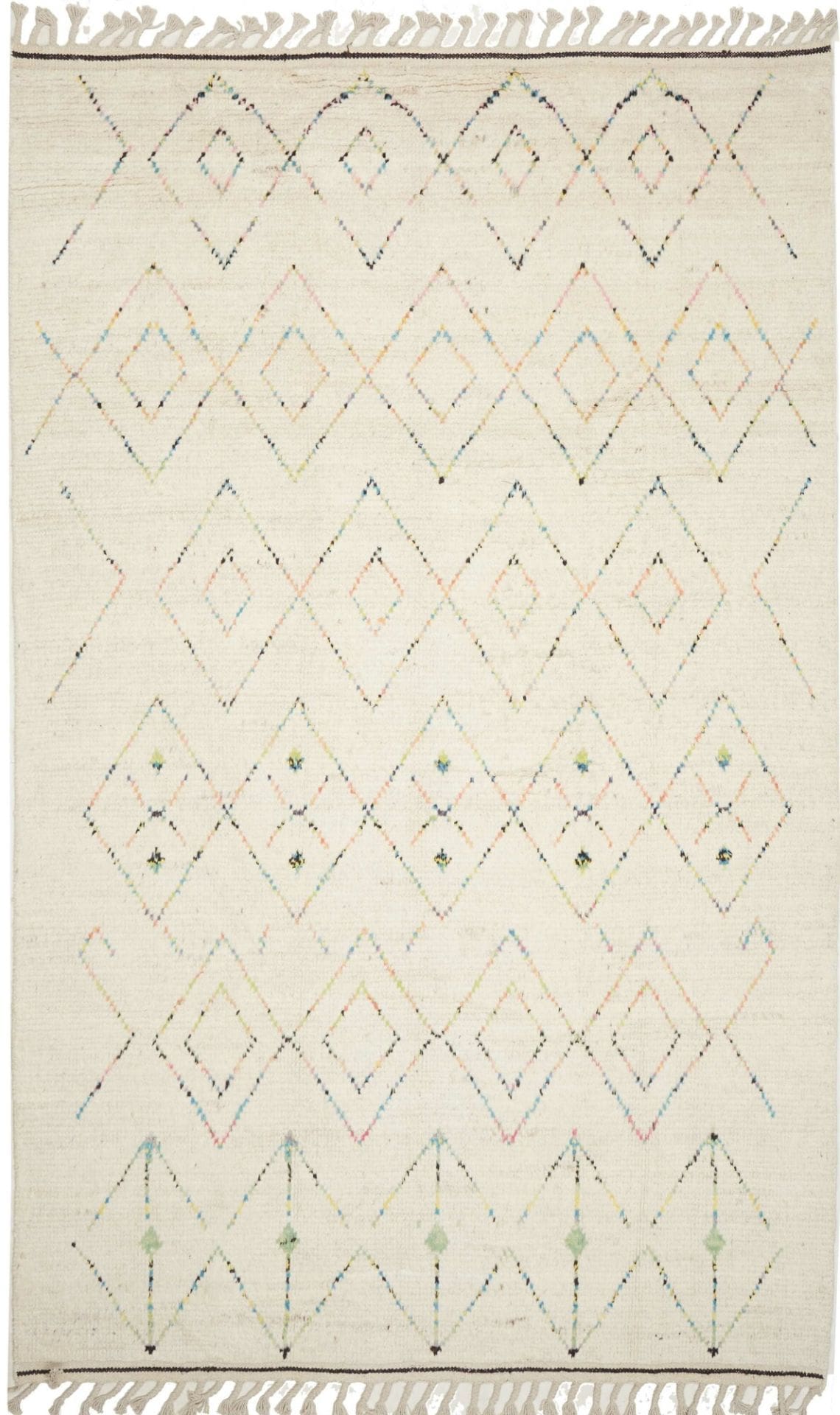 Berber Orientteppich 187 x 299cm aus Schurwolle, handgeknüpft