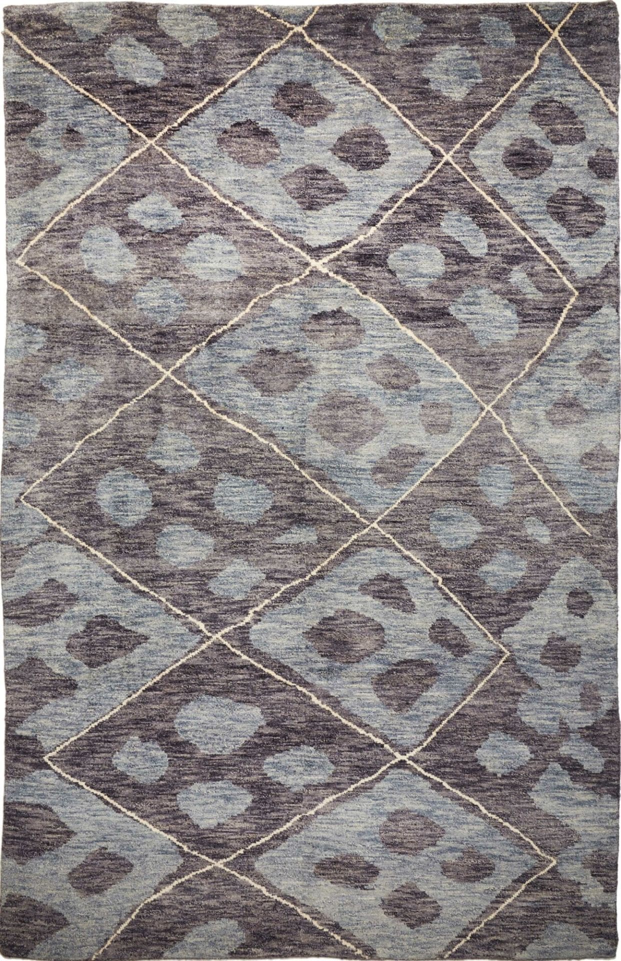 Berber Orientteppich 204 x 309 cm aus Schurwolle, handgeknüpft