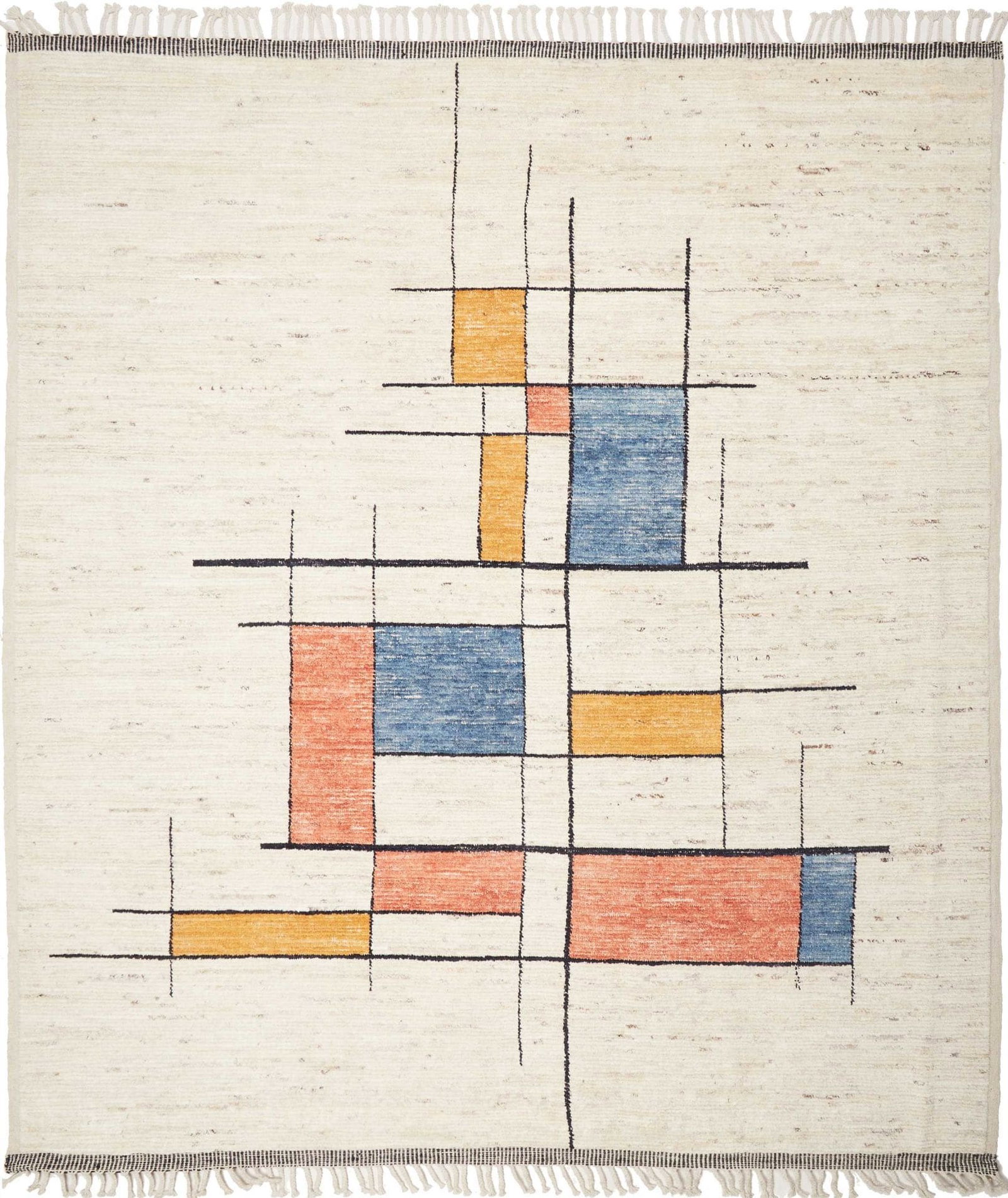 Berber Teppich 268 x 297cm, handgeknüpft, aus Schurwolle, Orientteppich