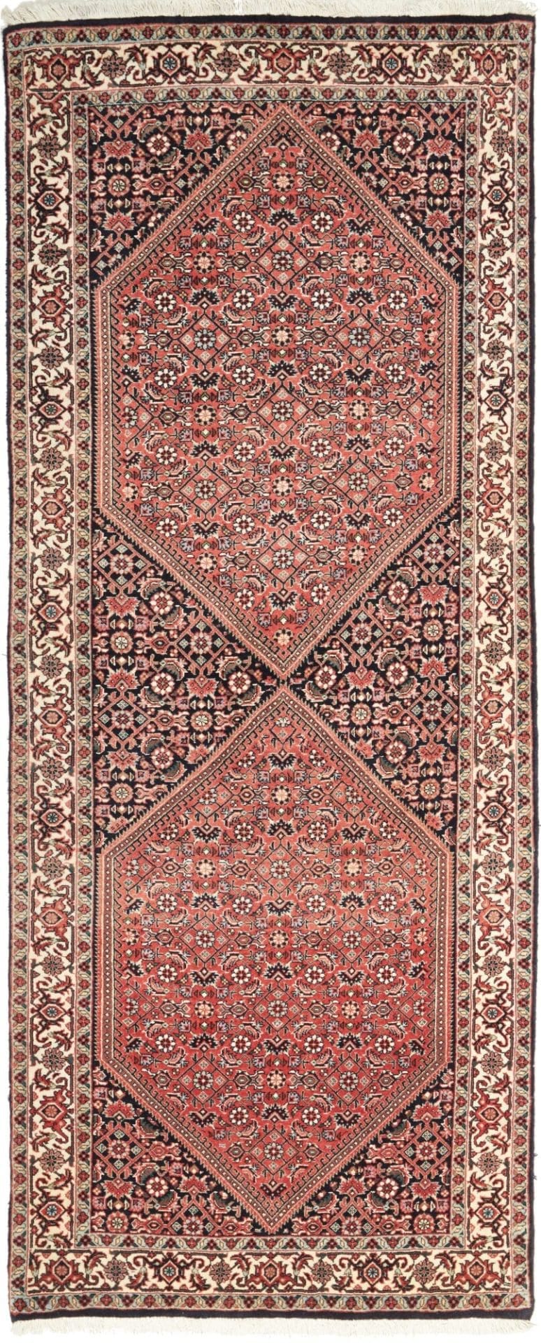 Bidjar 83 x 196cm Perserteppich, handgeknüpft, Schurwolle