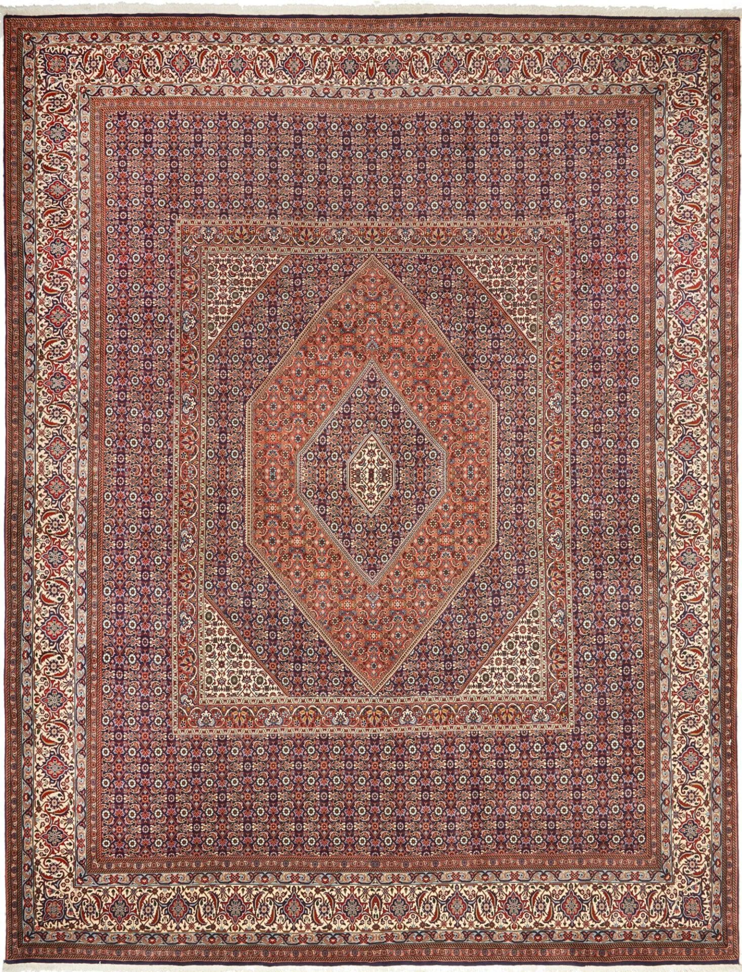 Bidjar Teppich 297 x 395 cm – Handgeknüpft, Schurwolle, Perserteppich