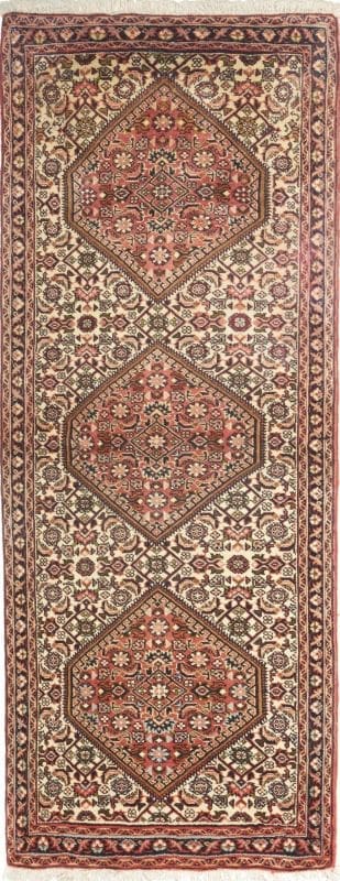 Bidjar Teppich 66 x 158 cm | Handgeknüpft aus Schurwolle