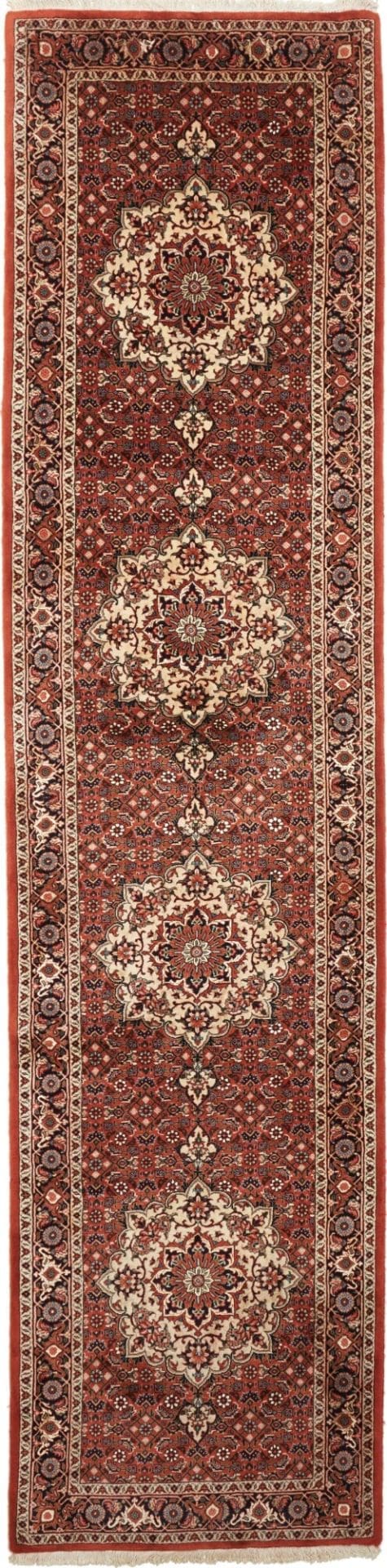 Bidjar Teppich 78 x 310 cm, handgeknüpft, Schurwolle, Perserteppich