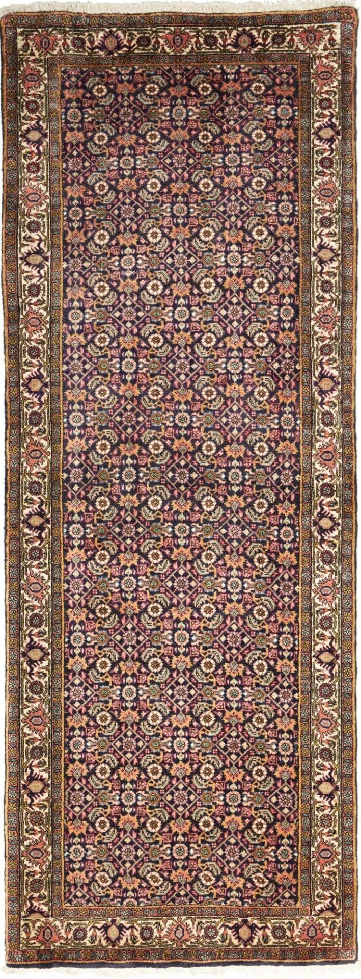 Bidjar Teppich 80 x 207cm, handgeknüpft, Schurwolle, Perserteppich