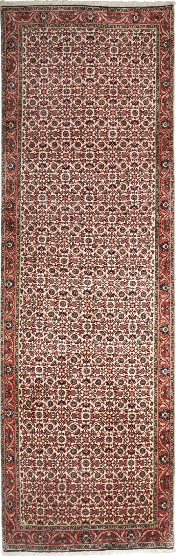 Bidjar Teppich 90 x 306cm, Handgeknüpft, Exklusive Schurwolle