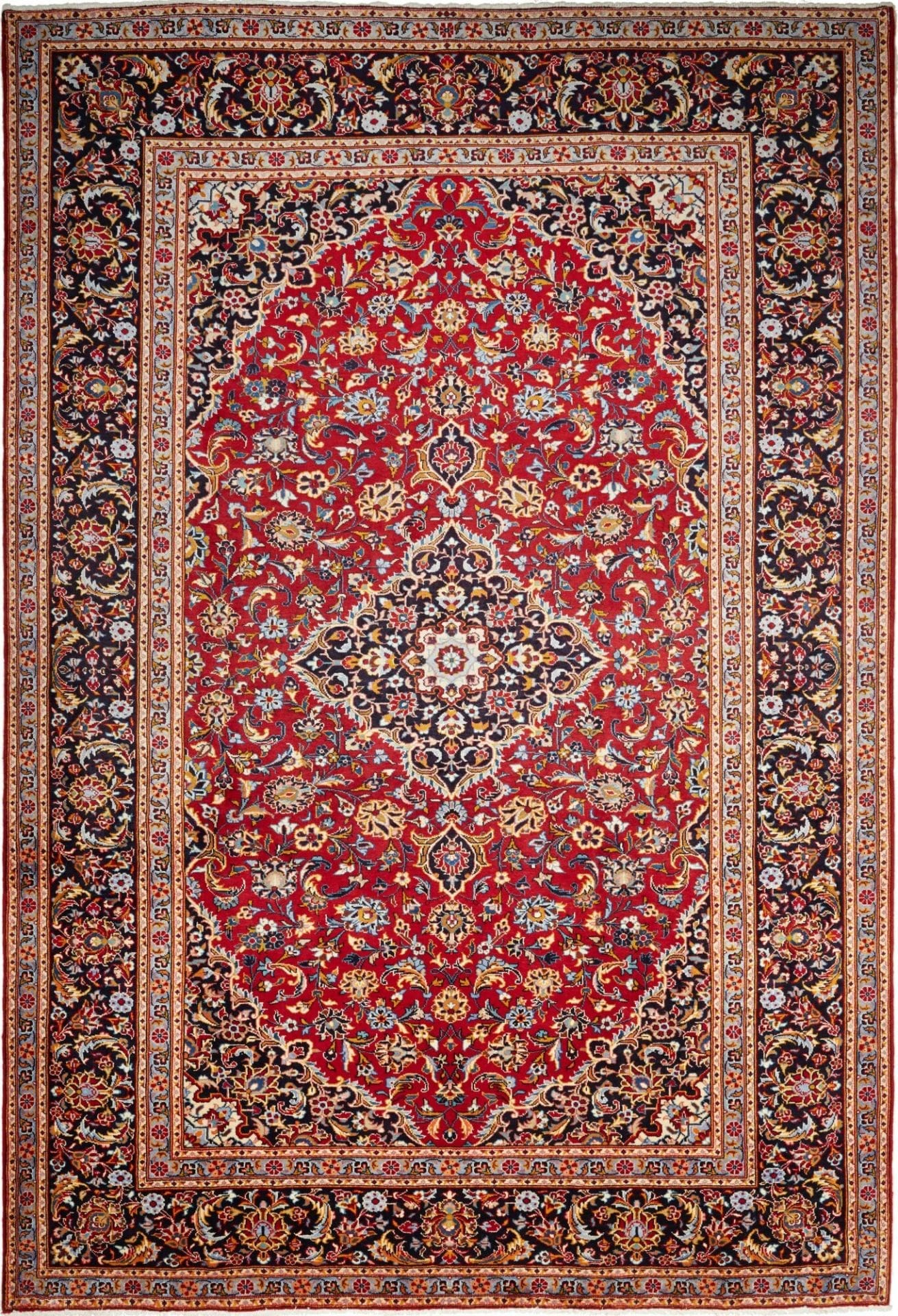 Eleganter Najafabad Teppich 260 x 378cm | Handgeknüpft, Perserteppich