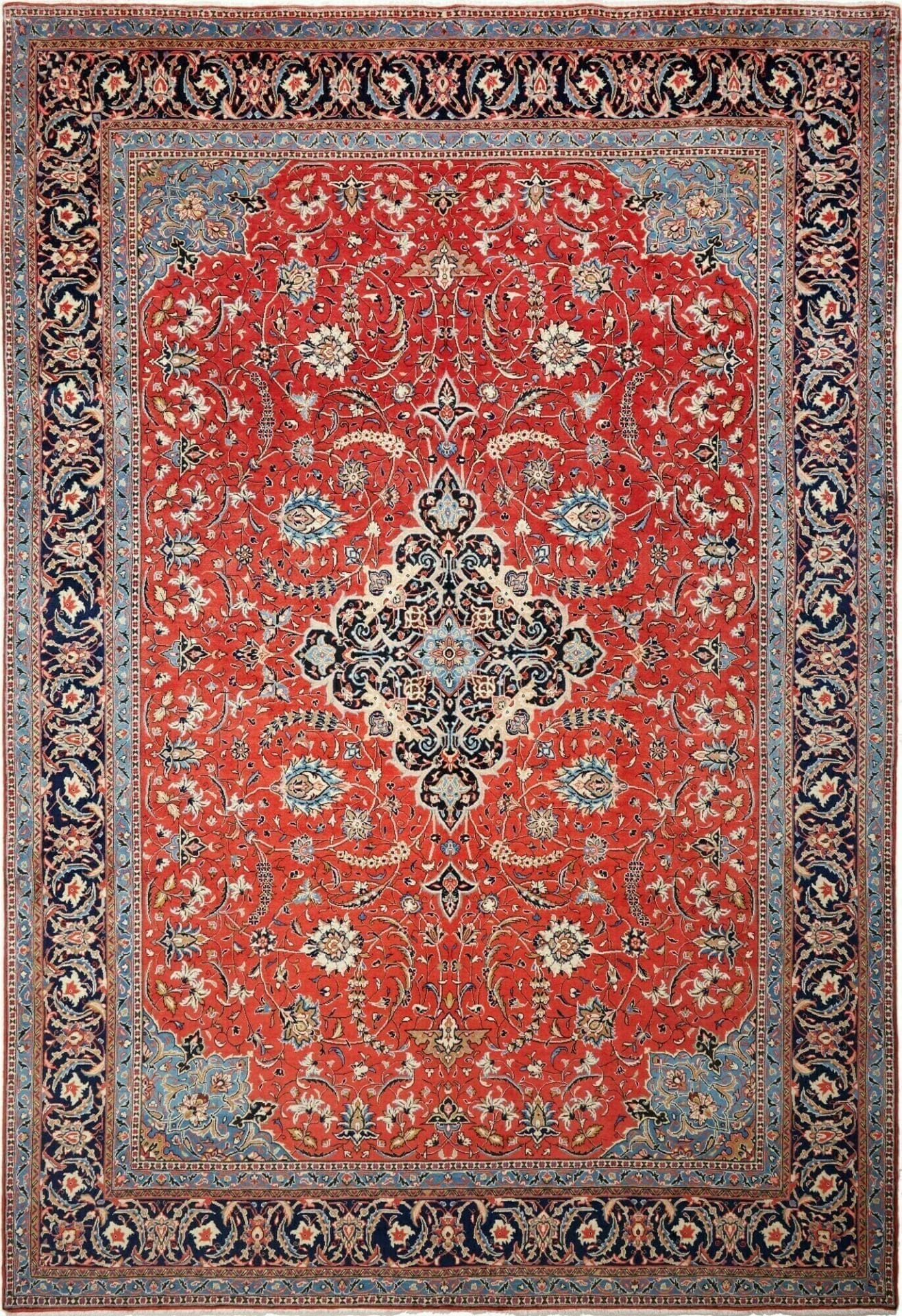 Eleganter Sarough Orientteppich 268 x 385cm – handgeknüpft