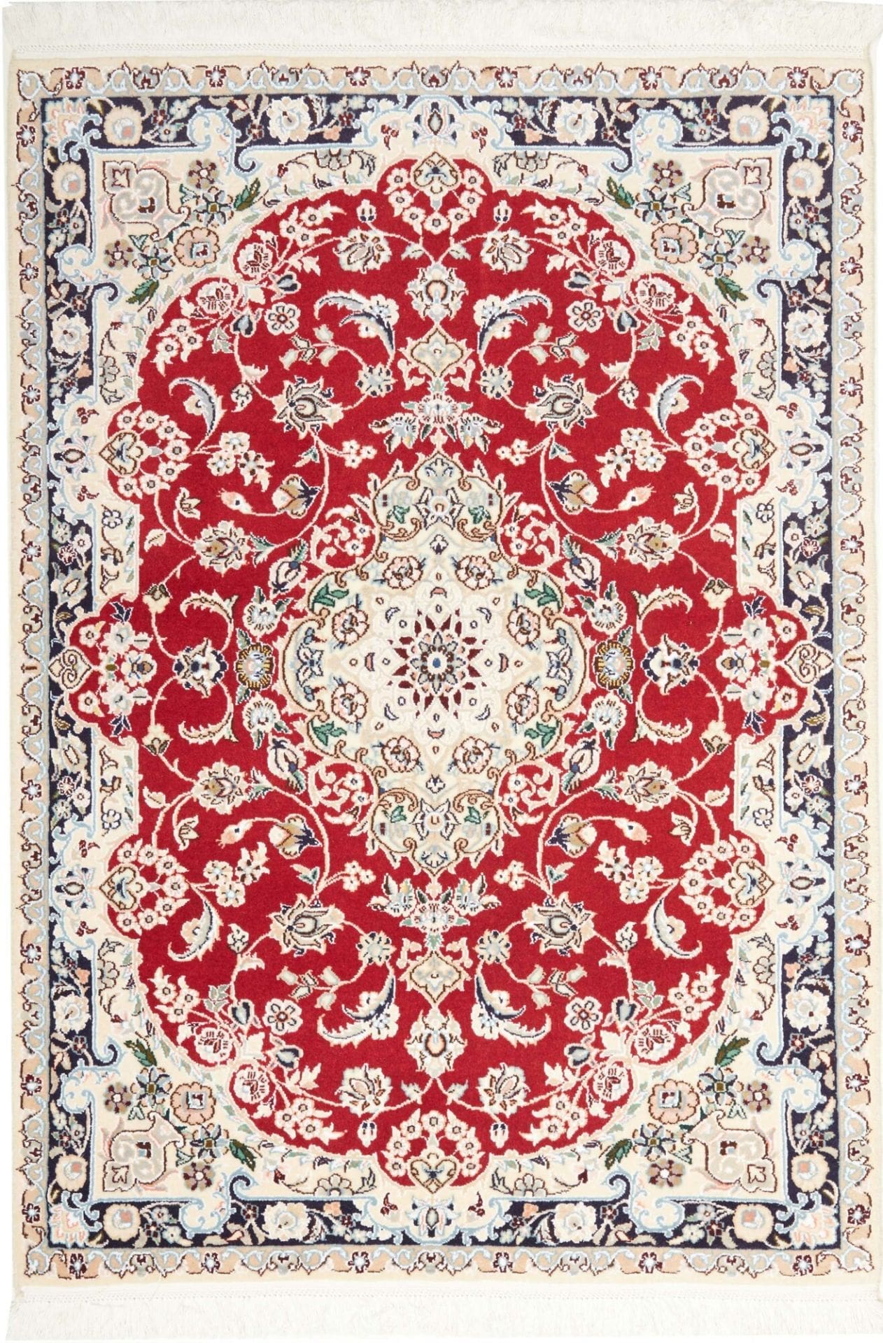 Exklusiver Nain Teppich 109 x 153 cm – Schurwolle, handgeknüpft