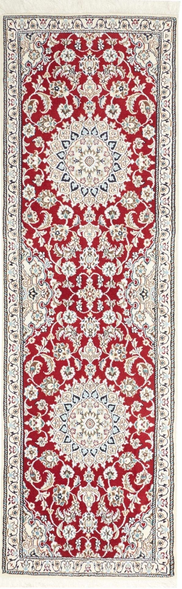 Exklusiver Nain Teppich 133 x 208 cm - Florale Muster, handgeknüpft