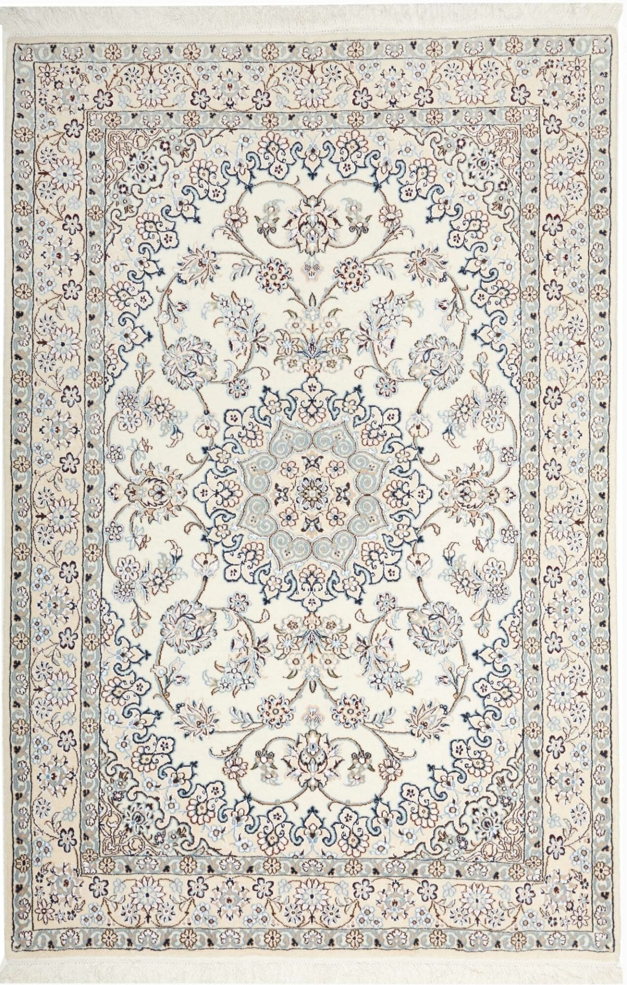 Exklusiver Nain Teppich 138 x 205 cm - Handgeknüpft, Perserteppich